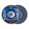 Pferd 5" x 5/8-11 Thd. POLIFAN Flap Disc - Z SGP STRONG STEEL, Zirconia, 50 Grit, Conical 62962 - alternate 1